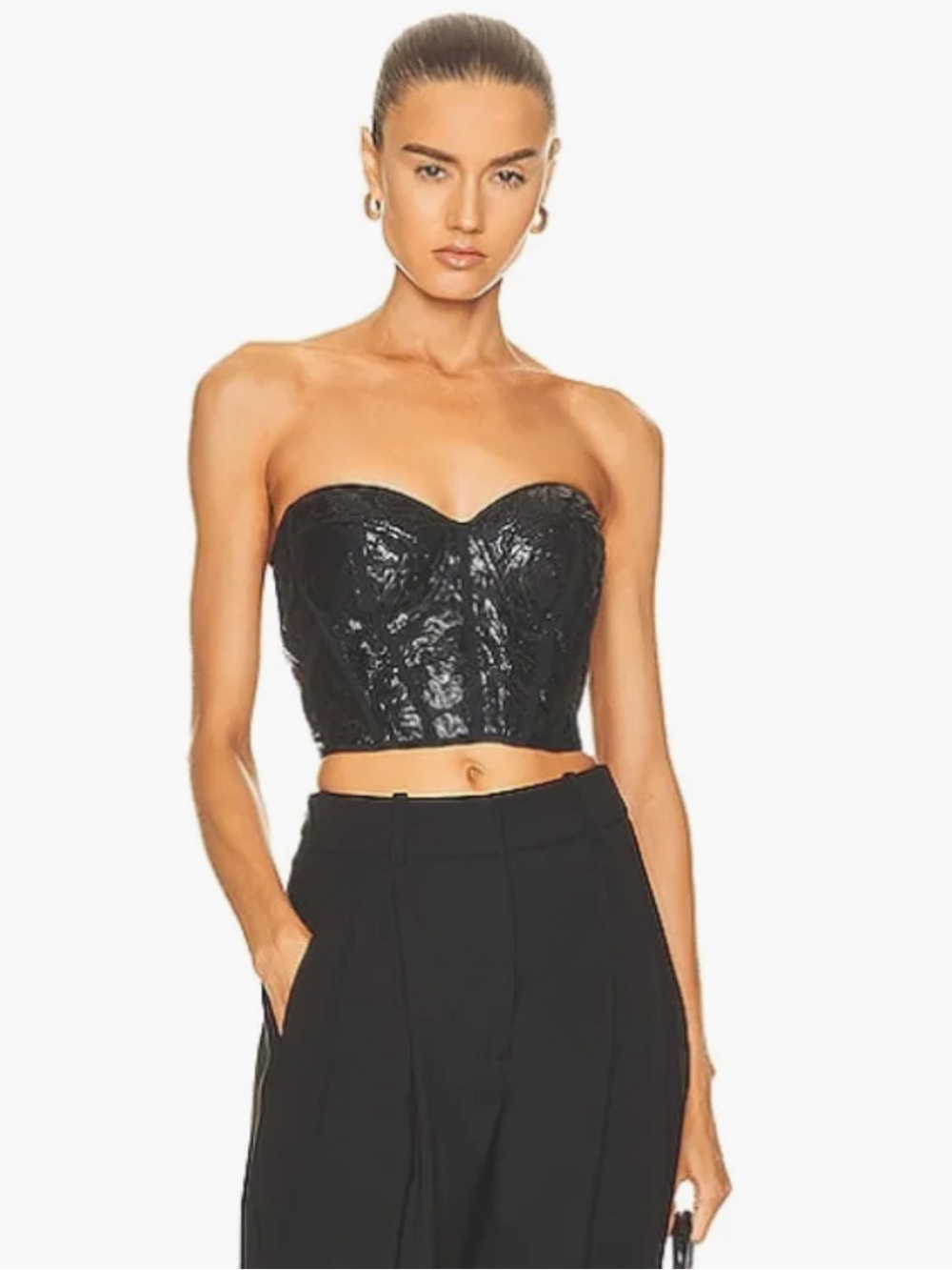 Alexander McQueen Lace Bustier Top IT40 US4 $2490